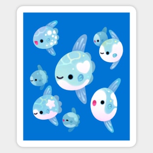 Swimming sunfish Sticker